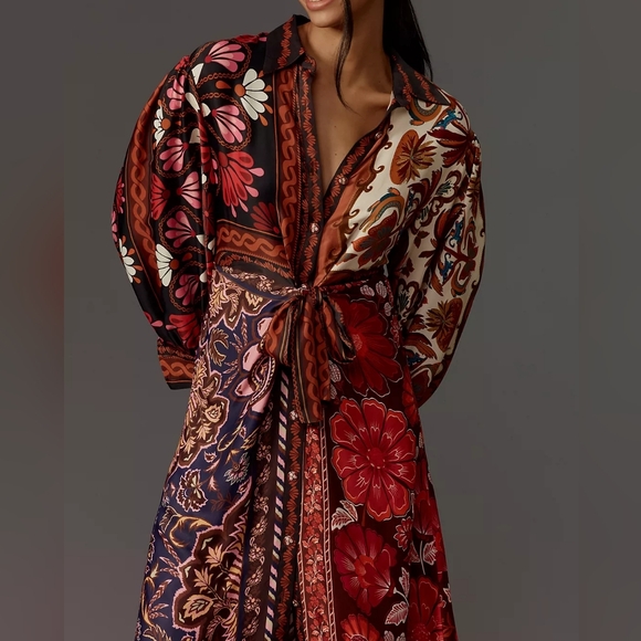 FARM RIO | $385 Miranda Chemise Midi Dress - Picture 3 of 10